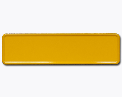 02. Namensschild gelb reflex 340 x 90 mm